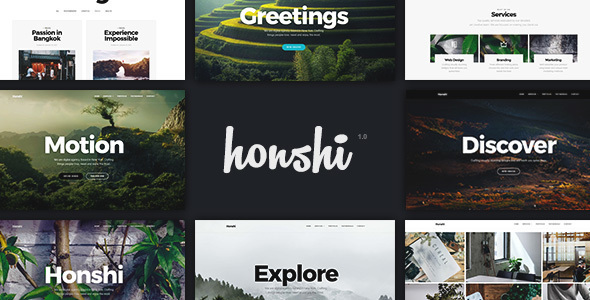 Honshi - Elementor Agency Portfolio WordPress