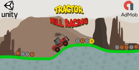 Tractor Hill Racing (Unity3D iOS game + Admob Ads)