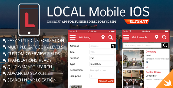 Business Directory Classified iOS App