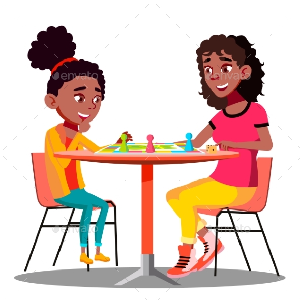 Mother and Daughter Playing a Board Game Together