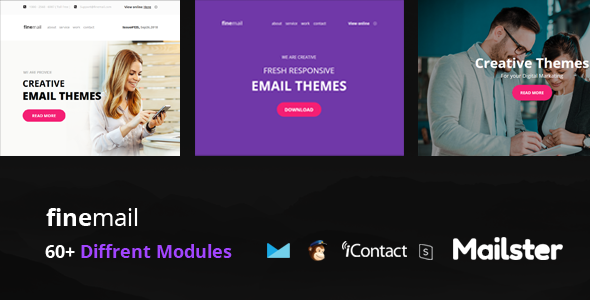 finemail - 60+ Modules + Online Access + Mailster + MailChimp
