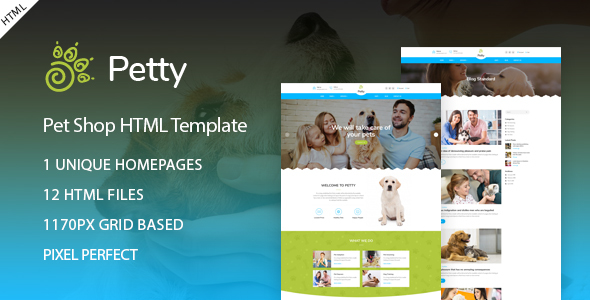 Pet Shop - HTML Template