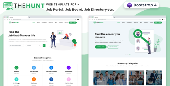 nulled-thehunt-bootstrap-4-job-portal-template
