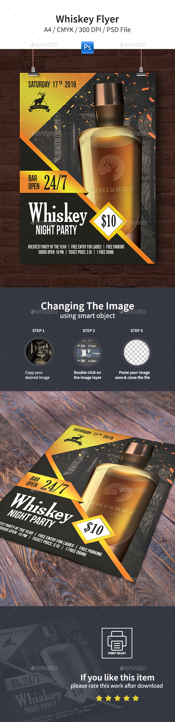 Whiskey Flyer Graphics Designs Templates From Graphicriver