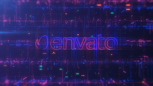 Digital Cyber Logo Reveal