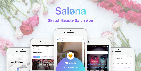 Salona - Sketch Beauty Salon App