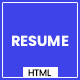 Resume - Responsive Personal Portfolio / CV Template