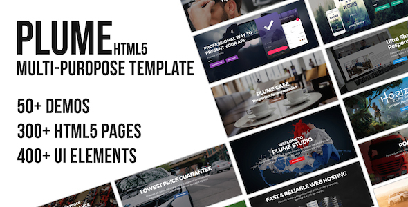 PLUME HTML5 Multi-Purpose Template