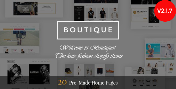 Boutique - Responsive Shopify Theme