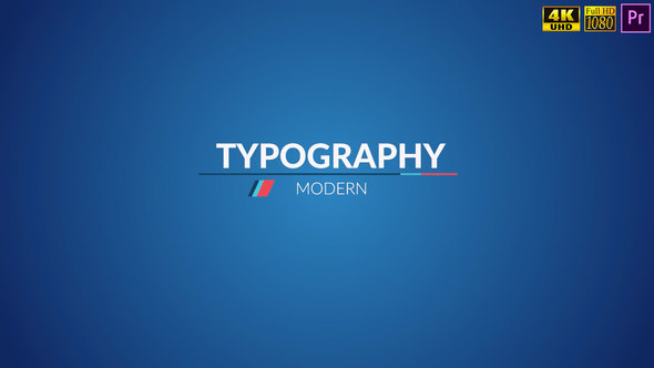 Modern Typography Titles MOGRT