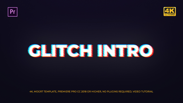 Glitch Intro Mogrt