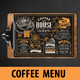 Coffee Menu Template - GraphicRiver Item for Sale