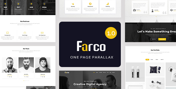 Farco - One Page Parallax