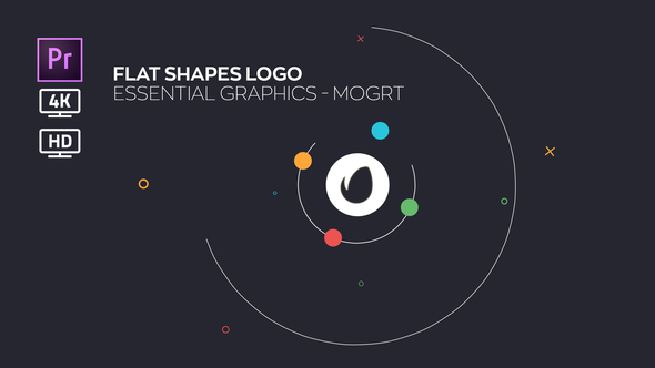Flat Shapes Logo | Essential Graphics | Mogrt