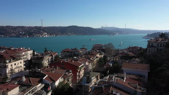 Istanbul Bebek Bosphorus Aerial View 8