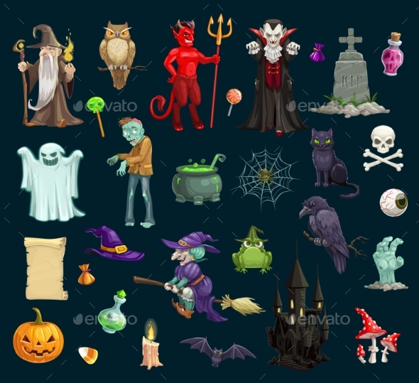 Halloween Holiday Evil Characters