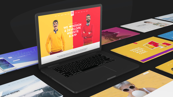 Website Promo On Macbook Device - Animated Mockup