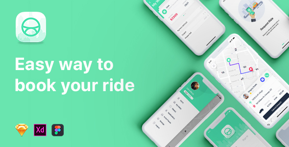 ALE - Taxi UI Kit dla aplikacji mobilnej