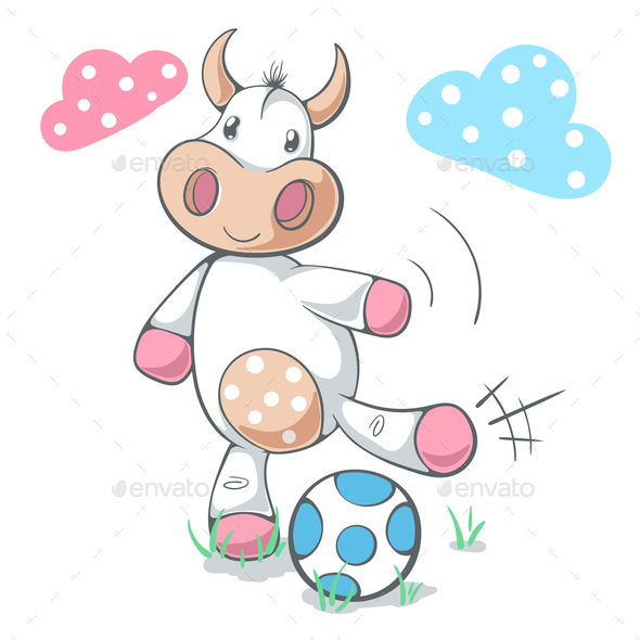 Cow Plays Soccer