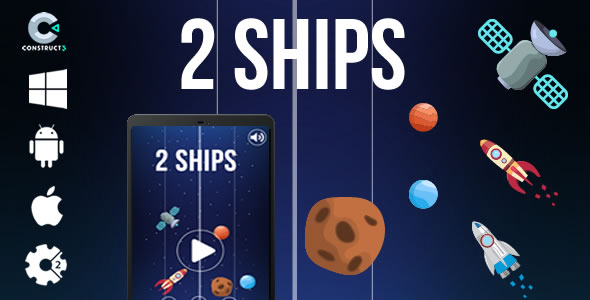 2 Ships - HTML5 Game (CAPX)