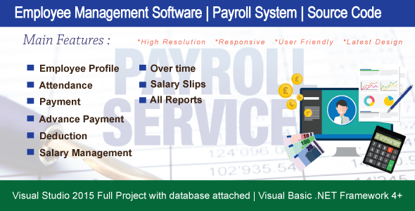 Employee Management Software ( Payroll System ) With Source Code