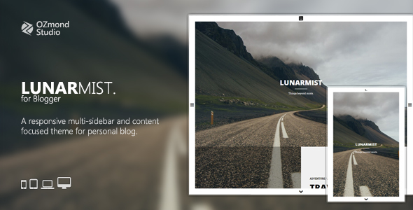 LunarMist: A Responsive Theme for Photography & Personal