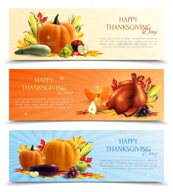 Thanksgiving Day Banners