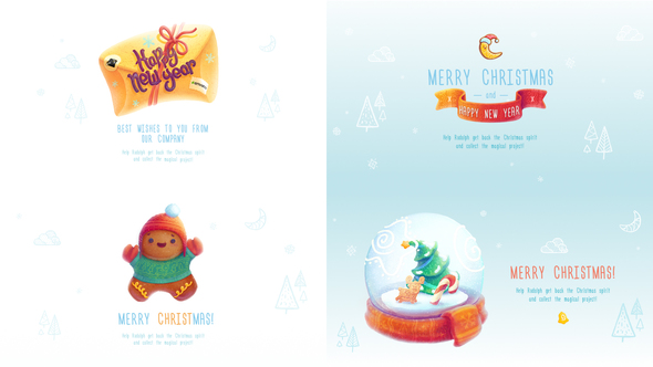 Christmas and New Year Greeting Cards alt
