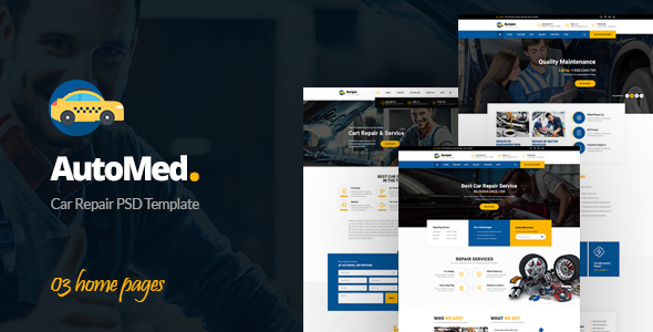 AutoMed - Auto Repair PSD template