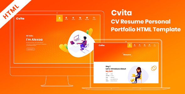 Cvita - CV Resume Personal Portfolio HTML Template