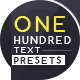 Designer Text Presets - VideoHive Item for Sale