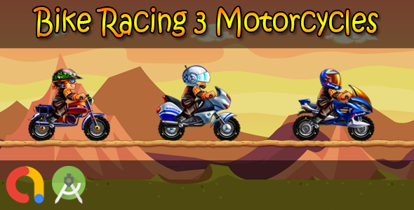 Bike Racing 3 Motorcycles (Android Studio + Admob + GDPR Support + API 27 + Eclipse)