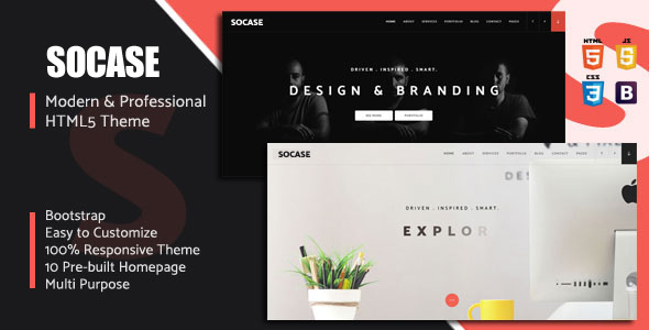 Socase- Multipurpose HTML5 Template