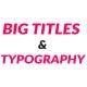Big Titles & Typography - VideoHive Item for Sale