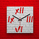 Square wall clock Mock-up - GraphicRiver Item for Sale