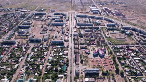 The Small Town of Balkhash is a View From a Drone