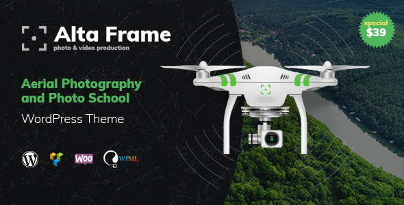 Altaframe - Drone Aerial Videography and Photo School WordPress Theme