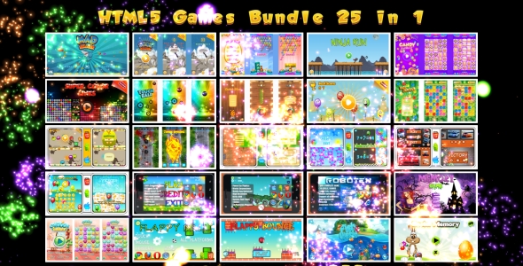 25 HTML5 GAMES BUNDLE №1 (Construct 3 | Construct 2 | Capx)