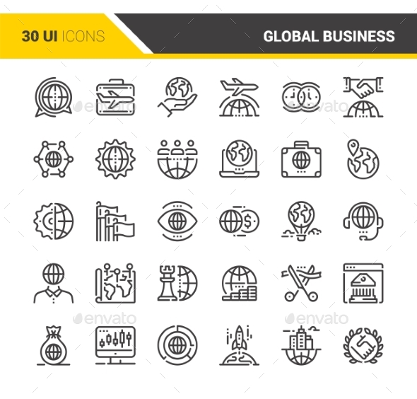 Global Business Icons