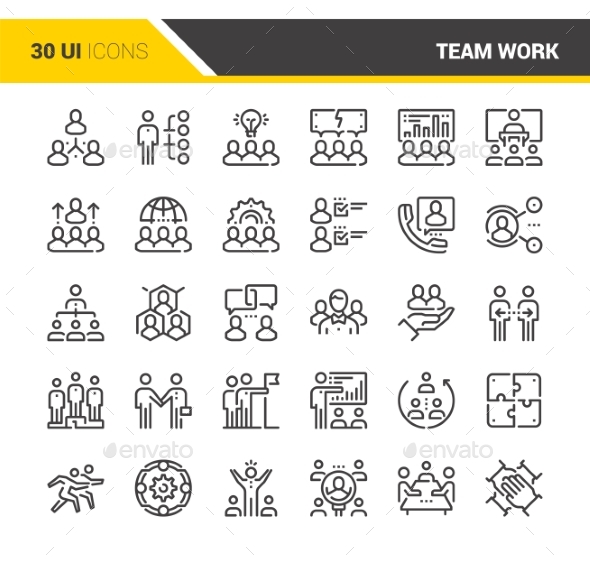 Team Work Icons