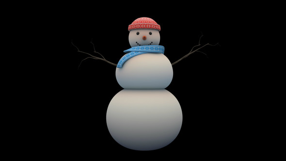 Snowman Seamless Loop