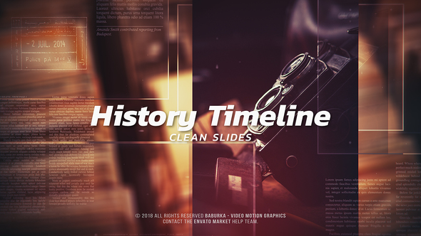History Timeline - Clean Slides alt