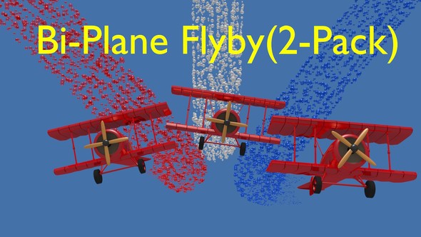 Bi Plane Flyby (2-Pack)