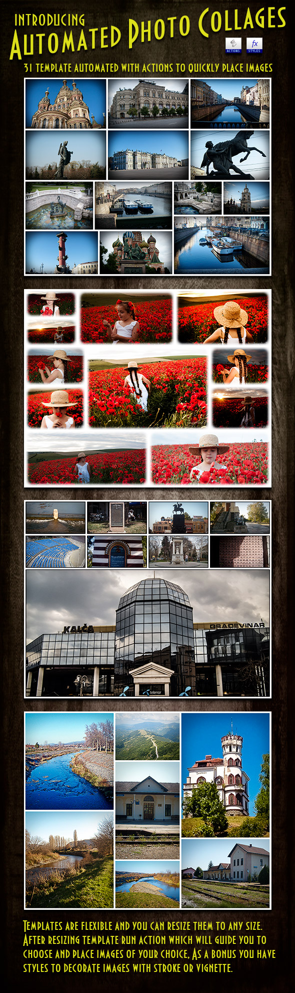 Photo Collages Automated Templates