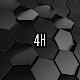 Black Abstract Hexagonal Grid - VideoHive Item for Sale