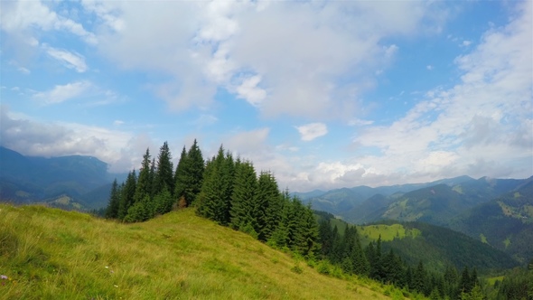 Summer Mountains Landscape