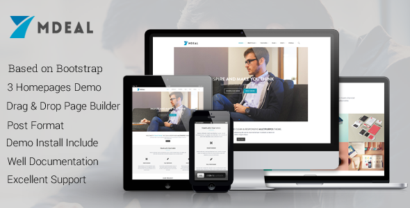 Mdeal - Responsive Business Drupal 7.6 Theme