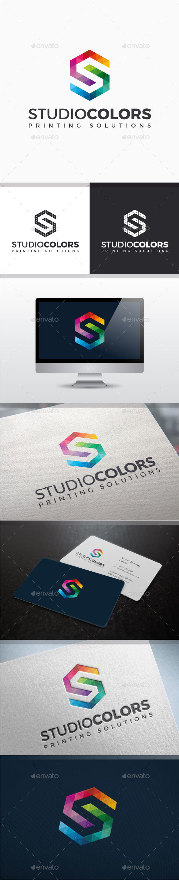 Studio Colors - Letter S Logo
