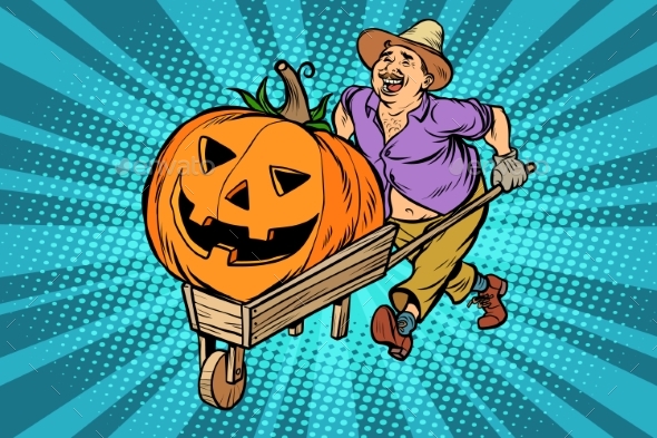 Halloween Pumpkin Farmer