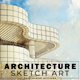 Architecture Sketch Art Photoshop Actions - GraphicRiver Item for Sale